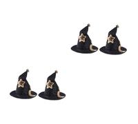 Healvian 4 Pezzi Fermagli Halloween Cappello Stregato Piccoli Clip Curvi per Adulti Accessorio Spettrale Resistente