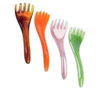 Healvian 4 Pezzi Pettine Massaggiatore per Testa e Collo in Resina, | Strumento per Capelluto, Sollievo Dalla Fatica, per Braccio e Collo, Favorisce Relax e Benessere Colore Casuale