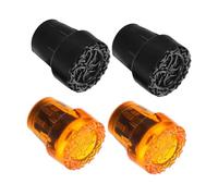 Healvian 4 Pezzi Puntali Antiscivolo per Bastoni da Passeggio e Stampelle Copri Piedi Leggeri Materiale Resistente per Trekking e Avventure Allaperto Protezione Durevole per Punte su