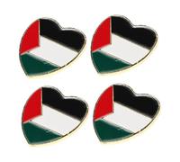 Healvian 4 Pezzi Spilla Distintivo Bandiera Palestinese Spille Con Bandiera Perni Circolari Pin Del Colibrì Spilla Con Bandiera Nazionale Della Palestina Lega