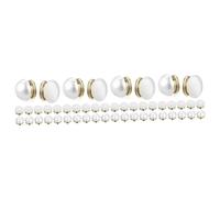 Healvian 4 Set Pulsante Spilla Pesi Del Velo Da Sposa Spilla Da Balia Magnetica Di Grandi Dimensioni Chiusure Magnetiche Pesi Del Vestito Spilli Pulsanti Rame 12 Pezzi*4