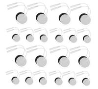 Healvian 40 Pz Foglio Di Elettrodi Cuscinetti Dell'unità Pastiglie Forniture Sostituzione Degli Elettrodi Cuscinetti Per Fisioterapia Elettrodo Spillo Corpo Idrogel Di Silicone Non Tessuto