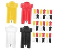 Healvian 40pezzi Aghi Anti-bloccaggio Per Per Ciglia Ugello in Pp e Acciaio Inossidabile Adatti Per Familiare e Professionali