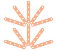 Healvian 40pezzi Fasce in Silicone Arancioni per Bigodini Accessori Resistenti al Calore Fasce di Sicurezza per Ricci e Onde Morbide da Salone per Uso Casalingo