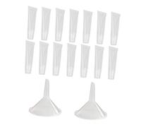 Healvian 40pezzi Tubetti Cosmetici Trasparenti Per Lip Gloss e Lip Balm Con Funnel Di Dosaggio Contenitori Vuoti Per Cosmetici Pratici e Riutilizzabili Impermeabili e Antileak