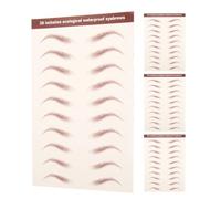 Healvian 4fogli Hair-like Eye Brow Stickers Easy Application Temporary Eye Brow Transfer Stickers for Natural Look Makeup Tool for Women