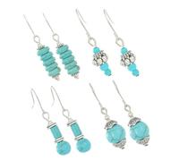 Healvian 4paia Orecchini Turchesi Gancio Pendenti Per Donne Stile Piccoli Orecchini Da Donna Decorazioni Turchesi Adatti Matrimoni Compleanni Appuntamenti e Altre Occasioni
