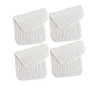 Healvian 4pezzi Asciugamani in Cotone per Ragazza Salviette Traspiranti Ultra Morbide per Bagnetto Asciugamano per Saliva Multiuso