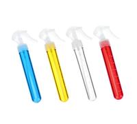 Healvian 4pezzi Bottiglie da Viaggio Piccole in Materiale di Flaconi Spray Trasparenti per Lozione Contenitori Portatili per Campioni di Liquidi Necessari