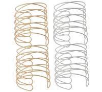 Healvian 4pezzi Bracciale Aperto Regolabile Fascia Per Bracciale Superiore Rigido Aperto Design Minimalista