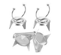 Healvian 4pezzi Morsetti per Smalto in Argilla Pinze per Immersione in Ceramica Utensili per Argilla in Acciaio Inossidabile Clip per Smalto Punta delle Dita per Sculture e Creazioni in CER