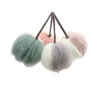 Healvian 4pezzi Palla Da Esfoliante Rete Spugne Colorate Per Bagno Accessori Per Pulizia e Della Materiale Resistente e Morbido Per Esfoliazione Delicata e Comfortevole