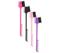 Healvian 4pezzi Pettini per Sopracciglia e Ciglia di Strumenti di Bellezza Multiuso per Cura degli Occhi Design Denti Alti e Bassi per Frangia