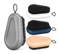 Healvian 4pezzi Spazzola Morbida Per Bucato Setole Pulizia Casa Rimozione Macchie Vestiti Scarpe Design Antiscivolo Resistente Plastica