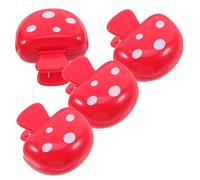 Healvian 4pezzi Spazzolini Da Viaggio Copertura Forma Di Fungo Custodia Protettiva in Plastica Clip Tappo Antipolvere Per Spazzolini Portatili Per Viaggi e Campeggio