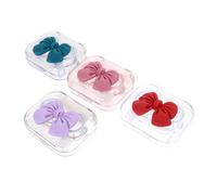 Healvian 4sets Custodia per Lenti Contatto Strumento per Rimozione delle Lenti Contatto Piccola Scatola per Contenitore per Cosmetiche Custodia Portatile per Supporto da Viaggio