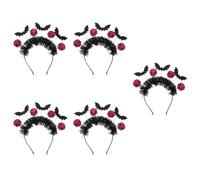 Healvian 5 Pezzi Cerchietto Halloween con Accessorio per Costumi e Feste Adatto per Matrimonio Tema e Eventi Indossare Aggiungi un Stile Al Look Festivo