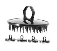 Healvian 5 Pezzi Pettine Portatile Per Capelli in Plastica Morbida Per Stimolazione Del Cuoio Capelluto Strumento Antistatico Pettine Esfoliante Per Lavaggio Dei Capelli