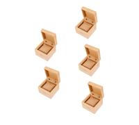 Healvian 5 Pezzi Scatola Portaorologi in Legno Resistente Organizer per Custodia Orologi e Braccialetti e Durevole per Protezione e Conservazione