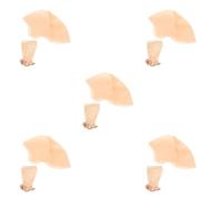 Healvian 5 Set Calotta Calva in Lattice per Donna Rete Traspirante, Riutilizzabile e Facile da Indossare, Aspetto Realistico per Performance e Produzioni Cinematografiche