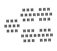 Healvian 5 Set Di Naselli Non in Silicone Per Occhiali Supporto Per Naselli Sostituibili Per Occhiali Vestibilità Comoda Riduzione Della Pressione Sul Naso 10 Paia*5