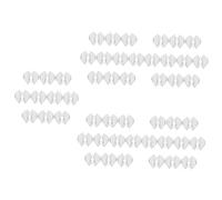 Healvian 5 Set Di Naselli Per Occhiali in Silicone Resistenti Non Pieghevoli Comodi Da Indossare Adatti Al Ponte Del Naso 10 Paia*5