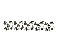 Healvian 5 Set Spilla Corpetto Spilla Per Abbigliamento A Tema Pin Per Gatto Smalto Vestiario Spilla Decorativa Musicale Carino Spillo Perni Spilla Con Animali Black Lega 5 Pezzi*5