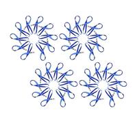 Healvian 50 Pezzi Cordino Porta Badge Moschettone Blu Laccetto Piatto Porta Targhetta Identificativa Resistente per Ufficio Scuola Nave da Crociera Uso Personale e Professionale