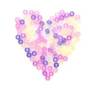 Healvian 500 Pezzi Perline Reattive AI Raggi UV che Cambiano Colore per | Plastica e Resina, Effetto Luce nel Buio, per Collane Fai e Insegnare L'attenzione UV Colore Casuale