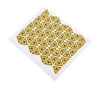 Healvian 50Pezzi Adesivo Segnale di Avvertimento Laser Giallo Triangolo in PVC per Comunicare Pericoli