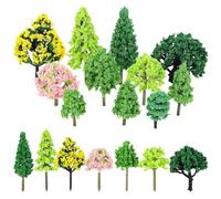 Healvian 55 Pezzi Alberi in Miniatura Realistici per Micro Scenari, | Accessori per Diorama e Plastici, Finitura Curata, Aspetto Naturale, per Modelli Ferroviari e Tavole