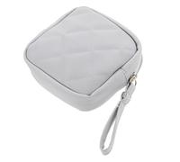 Healvian 5pezzi Borsa Porta Assorbenti Grigia Pochette Per Sanitary Napkins Organizer Per Make-up e Monete Design Portatile e Maneggevole Per Lavoro e Viaggi