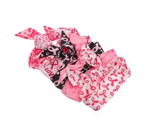 Healvian 5pezzi Fascia per Consapevolezza del Cancro al Seno Nastro Rosa Copricapo per Donne e Ragazze per Feste Tema e Eventi di Raccolta Fondi