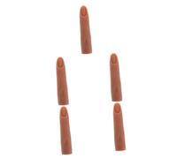Healvian 5pezzi Finger Practice Nail Silicone Model Flessibile e Manicure Per Tecnici Professionisti e Principianti Simulazione Realistica Per Nail Art e Tecniche Di Unghie