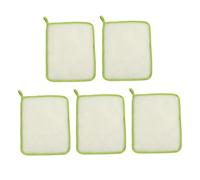 Healvian 5pezzi Salviette Esfolianti in Nylon Per Doccia Panni Da Bagno Esfolianti Per Corpo e Viso Confezione Da Asciugamani Da Bagno Bordi Rinforzati Rapidi Ad Asciugatura e Facili Da Pul