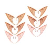 Healvian 6 Paia di Orecchie Sostituibili da Elfo 10-12 Cm, Accessori per Cosplay e Feste, Decorazioni Rimovibili Lavabili per Halloween, Balli in Maschera e Spettacoli Teatrali