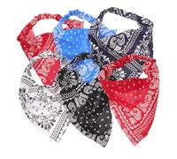 Healvian 6 pezzi Fasce Triangolo Elastico per Capelli Donna Ragazze Bandana Decorativa Leggera e Morbida in Vari Colori Accessorio Moda per Uso Quotidiano Feste e Viaggi