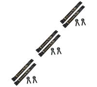 Healvian 6 Set Sposo Per Essere Fusciacca Nuziale Paillettes Orgoglio Distintivi Ricamare Addio Nubilato Fascia Nozze Decorazione Dello Sposo Stoffa Black