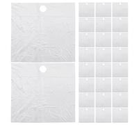 Healvian 60 bavaglini monouso per la raccolta della barba: bavaglini per la raccolta della barba da 25,55'' - per la dei peli del lavandino per uomo, facili da usare, per la pulizia dei peli