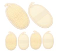 Healvian 6pezzi Dischi Esfolianti in Luffa Naturale per Corpo Spugne Esfolianti per Doccia Scrubber per Corpo in Luffa Dischetti in Spugna da Bagno