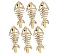 Healvian 6pezzi Fish Bone Hair Clips Per Accessori Chic Per Fermagli Per Cerimonie e
