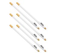 Healvian 6pezzi Matita per Sopracciglia Sottile e Eyeliner Temperino Integrato Penna Modellante per Sopracciglia Barba e Occhi Precisa