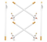 Healvian 6pezzi Matita per Sopracciglia Sottile Multiuso Eyeliner Temperino Integrato Penna Precisa per Sopracciglia Barba e Contorno Occhi Leggera e Portatile