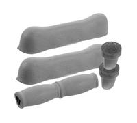 Healvian 6pezzi Punte Ricambio Per Bastoni Tappi Antiscivolo e Impugnature Ergonomiche Gomma Per Crutches Singoli e Doppie Accessori Resistenti Per Anziani e Attività All
