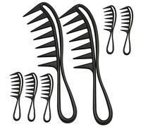 Healvian 7pezzi Wide Tooth Detangling Comb Comb Per Strumento Acconciatura Pettine Resistente Per Bagnati e Asciutti