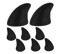 Healvian 8 Pezzi guanti da tuta in pelliccia Accessori per fursuit e cosplay Paw gloves per travestimenti e cosplay touchscreen guanti da scheletro razza fornitura di halloween resina Black