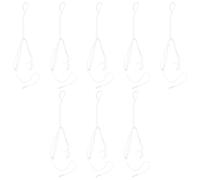 Healvian 8 Pezzi Nappe per Scialle da Preghiera Ebraico Tzitzit Bianco Frange Resistenti per Uso Sinagoga e Riparazione Tallit Tradizionale