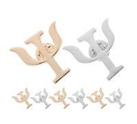 Healvian 8 Pezzi Spille Psicologia Donna Uomo Spille Decorativa per Sciarpe e Maglioni Accessori Leggeri per Giacche e Camicie Brooch Metallizzato Oro e Argento per Compleanni e Eventi