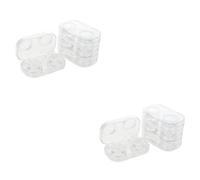 Healvian 8pezzi Scatola Porta Lenti Cosmetica Compatta e Trasparente Contenitore Antileak Per Lenti Contatto Per Viaggi e Uso Quotidiano