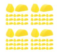 Healvian 96 Pezzi Spugna per Body Art Gialla a Goccia e Semicircolare per | Applicatore in Spugna, Morbida e Delicata sulla Pelle, Facile da Pulire e Riutilizzare, per Pitture Varie
